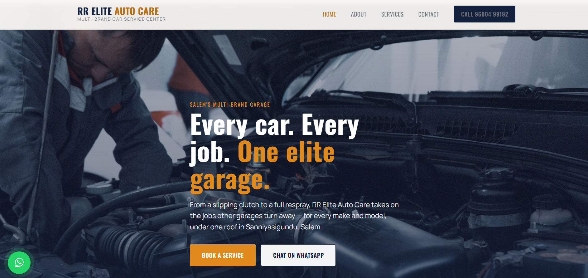 RR Elite Auto Care Website